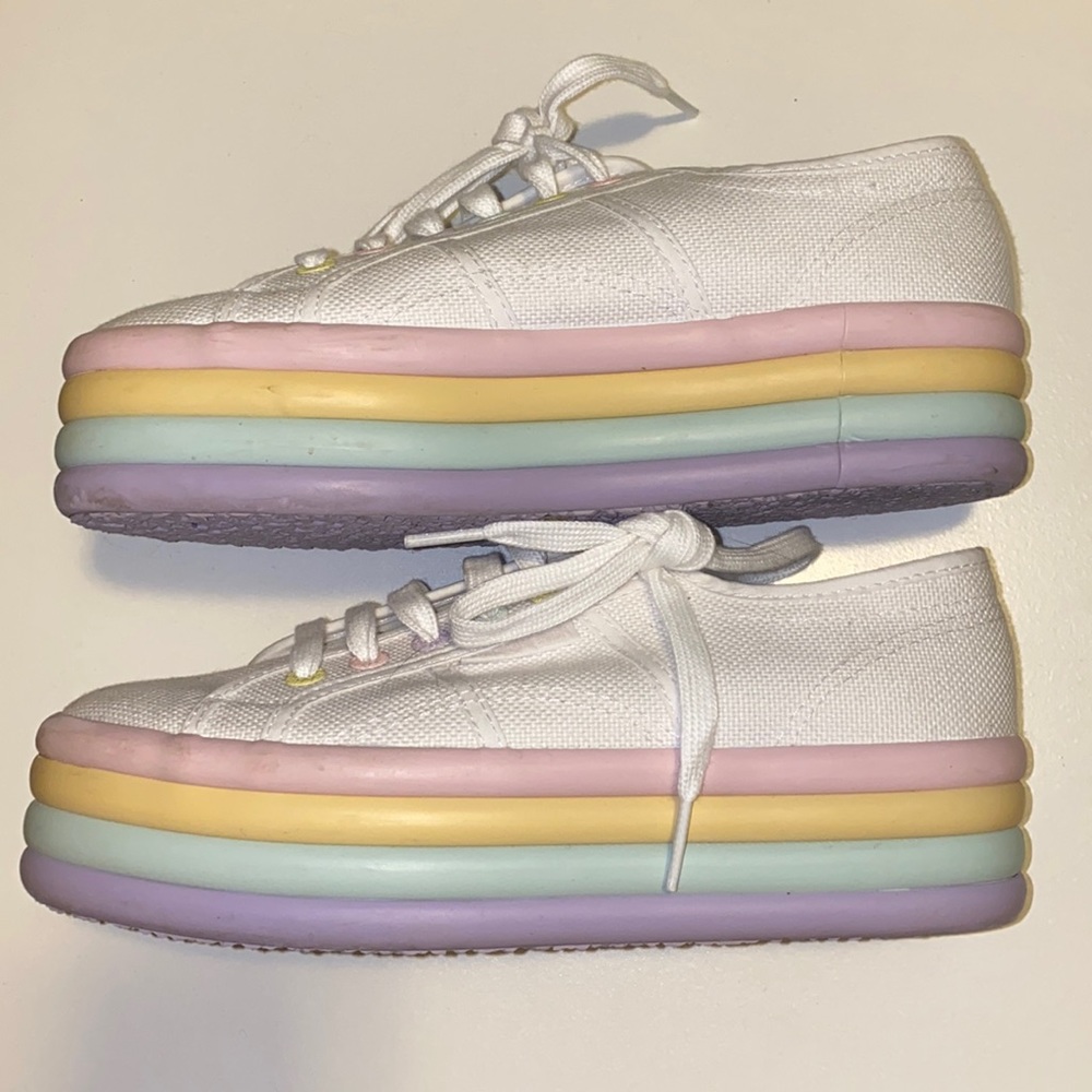 Superga Pastel Platform Sneakers